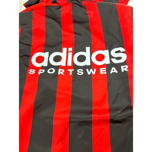 Adidas Men’s Satin Coaches Track Jacket XS Red Black Stripes HS3302 10/22 - Picture 8 of 16